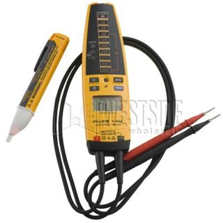 Fluke T+Pro 1AC Kit Digital Electrical Tester Meter and Non Contact AC Voltage Detector Combo Kit (Open Box Item)