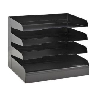 Buddy Products Classic 4 Tier Tray Letter Size Desktop Organizer 0404 4