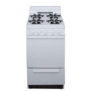 Premier 20 in. 2.42 cu. ft. Gas Range in White SAK100OP