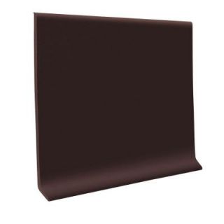 ROPPE 700 Series Brown 6 in. x 1/8 in. x 48 in. Thermoplastic Rubber Wall Cove Base (30 Pieces) 60C72P110