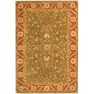 Safavieh Anatolia Green/Red 4 ft. x 6 ft. Area Rug AN523A 4