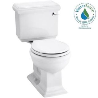 KOHLER Memoirs Classic 2 piece 1.28 GPF Round Toilet with AquaPiston Flushing Technology in White K 3986 RA 0