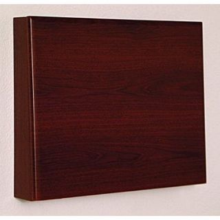 Wooden Mallet Fold Away Wall Floating Desk; Dark Red Mahogany