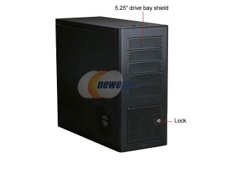 LIAN LI PC 9 Black Aluminum ATX Mid Tower Computer Case