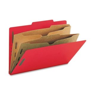 Six Section Pressboard Classification Folders, Two Pocket Dividers