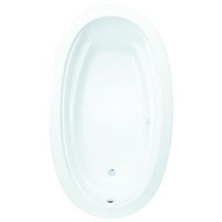Aquatic Belmont II 6 ft. Reversible Drain Acrylic Whirlpool Bath Tub with Heater in White 826541925424