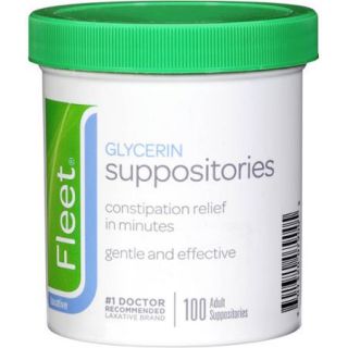 Fleet Glycerin Suppositories Laxative, 100ct