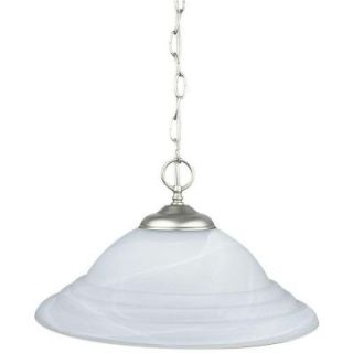 Sunset Lighting Albrecht 1 Light Satin Nickel Pendant F6978 53