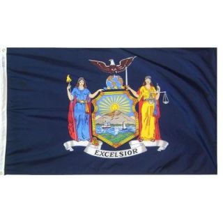 Annin Flagmakers 4 ft. x 6 ft. New York State Flag 143870