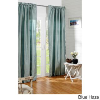 Dupioni Silk Rod Pocket 96 inch Curtain Panel