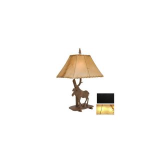 Steel Partners 22 in Black Table Lamp with Shade