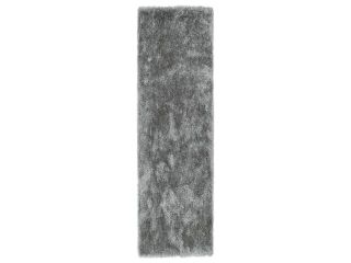 Hand Tufted Silky Shag Silver Rug (2'3 x 8')