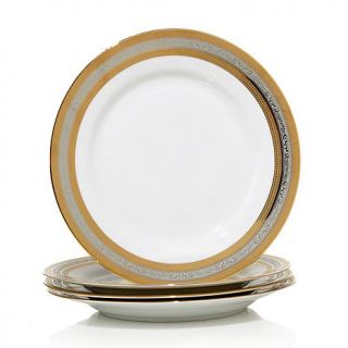 10 Strawberry Street Set of 4 Porcelain Dinner Plates   7690916