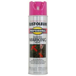 Rust Oleum Professional 15 oz. 2X Fluorescent Pink Marking Spray Paint (6 Pack) 255641