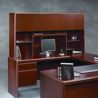 Sauder Cornerstone Executive Desk with Hutch