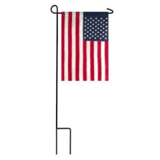 Meadow Creek 1 ft. x 1 1/2 ft. American Garden Flag with 3 2/3 ft. Flag Stand P127187R