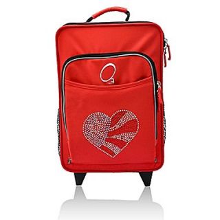 Obersee Kids Flag Heart Suitcase