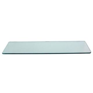 Floating Glass Shelves 3/8 in. Rectangle Glass Corner Shelf (Price Varies By Size) DISCONTINUED R1242