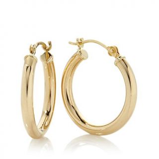 Michael Anthony Jewelry® 10K Yellow Gold 3/4" Tube Hoop Earrings   7693155