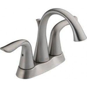 Delta 2538LF SS Bathroom Faucet, Lahara Two Handle, Lead Free   Stainless Steel