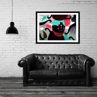 Around Me by Muxxi Framed Graphic Art by Curioos