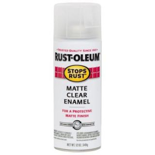 Rust Oleum Stops Rust 12 oz. Clear Matte Protective Enamel Spray Paint 285093