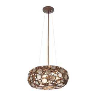 Varaluz Fascination 18 in W Hammered Ore Pendant Light with Shade