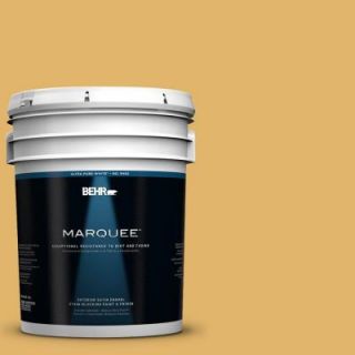 BEHR MARQUEE 5 gal. #M290 5 English Custard Satin Enamel Exterior Paint 945405