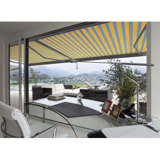 Manual Classic Semi Cassette Awning in Grey & Sunny Yellow by Advaning