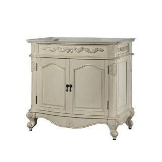 Hembry Creek Windsor 36 in. Vanity Cabinet Only in Antique Bisque DISCONTINUED V WINDSOR 36WT
