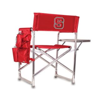 Picnic Time 1 Indoor/Outdoor Aluminum Metallic North Carolina State University Wolfpack Standard Folding Chair
