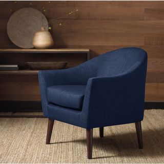 Grayson Navy Accent Chair   Shopping Living