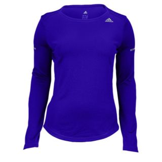 adidas Climacool Sequencials Long Sleeve T Shirt   Womens   Running   Clothing   Shock Red