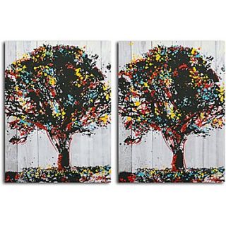Omax Decor Tree of Knowledge 2 Piece Painting Print on Canvas Set