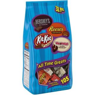 Hershey's All Time Greats Hershey's/Reese's/Kit Kat/Whoppers Candy, 105 count, 38.9 oz