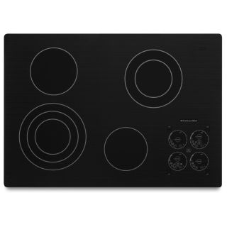 KitchenAid 30 in Smooth Surface Electric Cooktop (Black)