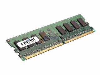 Crucial 1GB 240 Pin DDR2 SDRAM ECC Unbuffered DDR2 800 (PC2 6400) Server Memory Model CT12872AA800