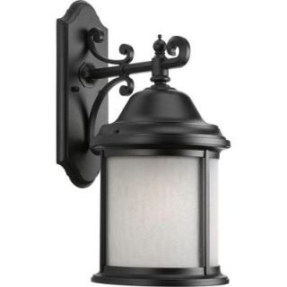 Progress Lighting Ashmore Collection 1 Light Textured Black Fluorescent Outdoor Wall Lantern P5876 31WB