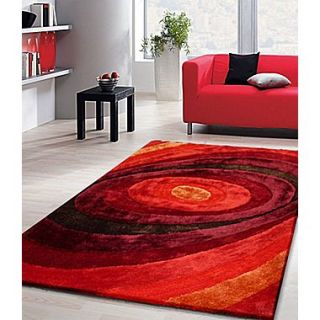Rug Factory Plus Living Shag Shades of Red Rug; 76 x 102
