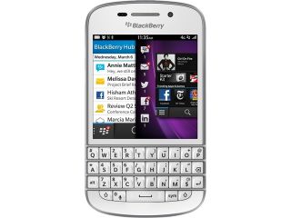 Refurbished BlackBerry Q10 16GB 4G LTE White Verizon/Unlocked GSM Certified Cell Phone Certified Refurbished 3.1" 2GB RAM
