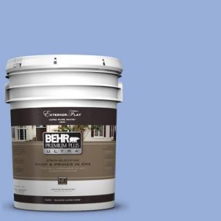 BEHR Premium Plus Ultra 5 gal. #590B 4 Anemone Flat Exterior Paint 485405