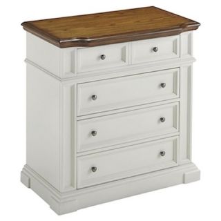 Ameicana Chest   White/Distressed Oak