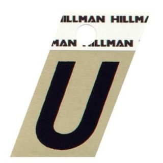 The Hillman Group 1 1/2 in. Aluminum Angle Cut Letter U 840534