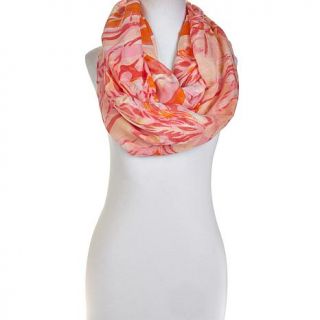 Curations Caravan Floral Loop Bordered Scarf   7666854