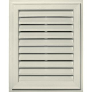 Builders Edge 20 in x 30 in Linen Rectangle Vinyl Gable Vent