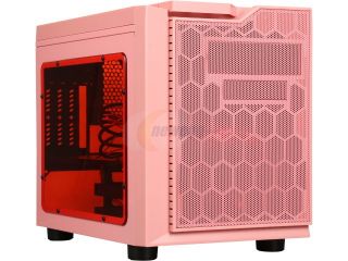 APEVIA X QPACK3 PK Pink SECC Micro ATX Cube Case Computer Case