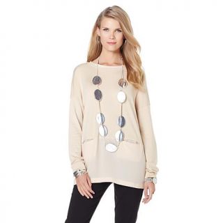 MarlaWynne Mixed Media Hi Low Tunic   7607792