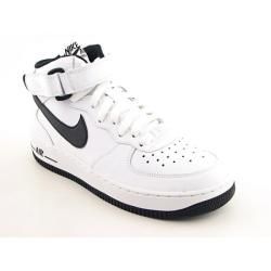 Nike Boys Air Force 1 Mid White Basketball Shoes (Size 4.5