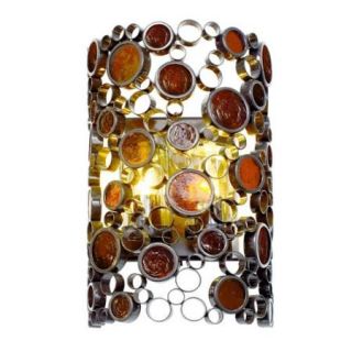 Varaluz Fascination 2 light Glossy Bronze Outdoor Wall Sconce
