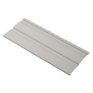 Cellwood Progressions Double 4.5 in. x 24 in. Dutch Lap Vinyl Siding Sample in Stone Gray PGD45SAMPLE NS